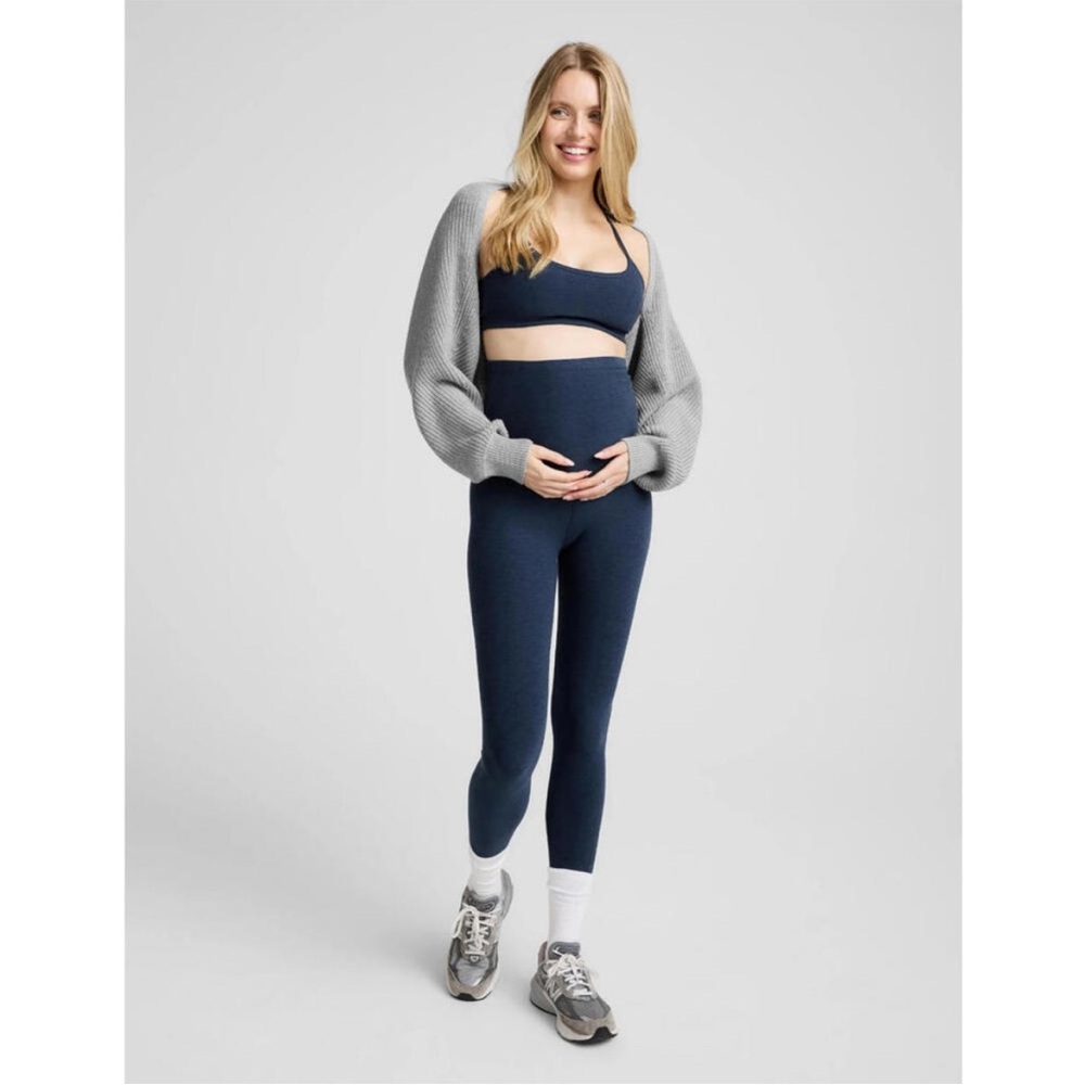 ▪️Beyond The Bump Women's Small SpaceDye Love The Bump Midi Maternity Leggings